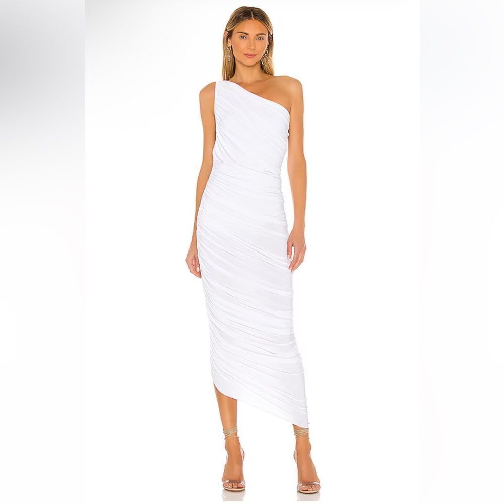 NEW Norma Kamali Diana Gown Snow White Size XS